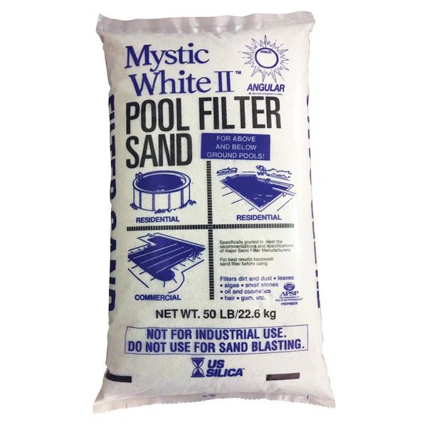 Mystic White Pool Filter Sand - 50 - Anders Pool Company